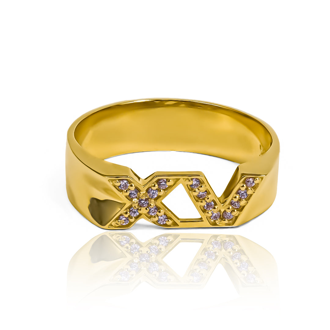 Celebra tus XV años con elegancia y estilo con nuestro Anillo XV years de Joyería Caracas. Hecho de oro 18K y con garantía de por vida, este anillo es el símbolo perfecto de tu vida llena de lujo y exclusividad.