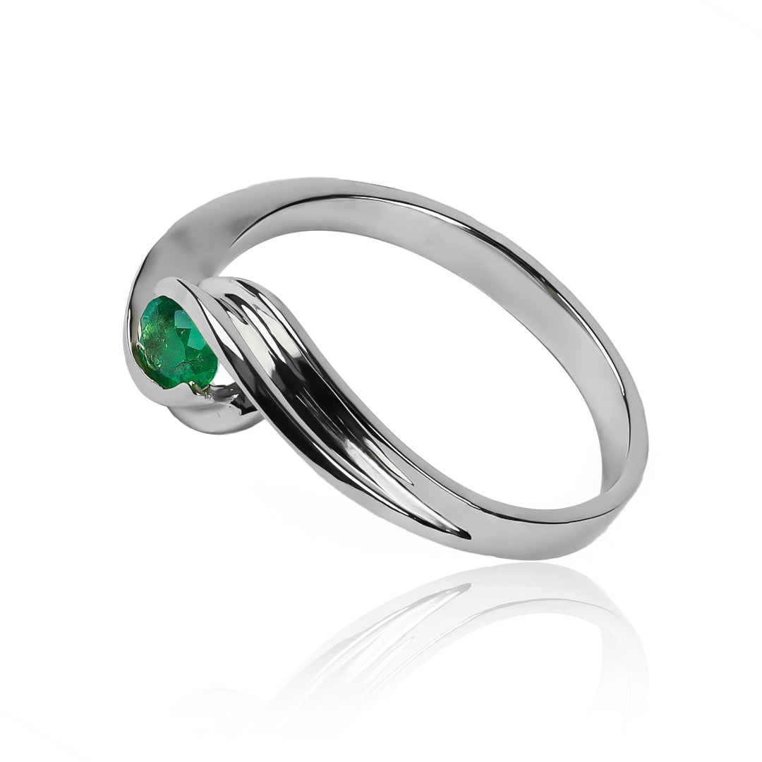 Anillo hug love - Emerald