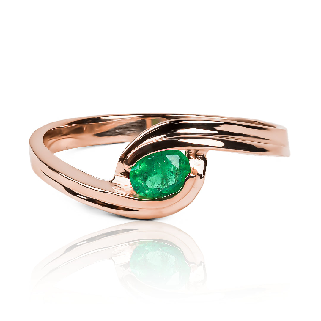 Anillo hug love - Emerald