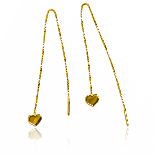 Los Aretes de Aguja Corazones Veneciana JC son una joya única en su clase, hechos con oro de 18K y diseñados por la prestigiosa Joyería Caracas. Con su delicado diseño en forma de corazón y la garantía de por vida, serán el complemento perfecto para cualquier atuendo elegante.