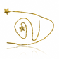 JC Venetian star needle earrings