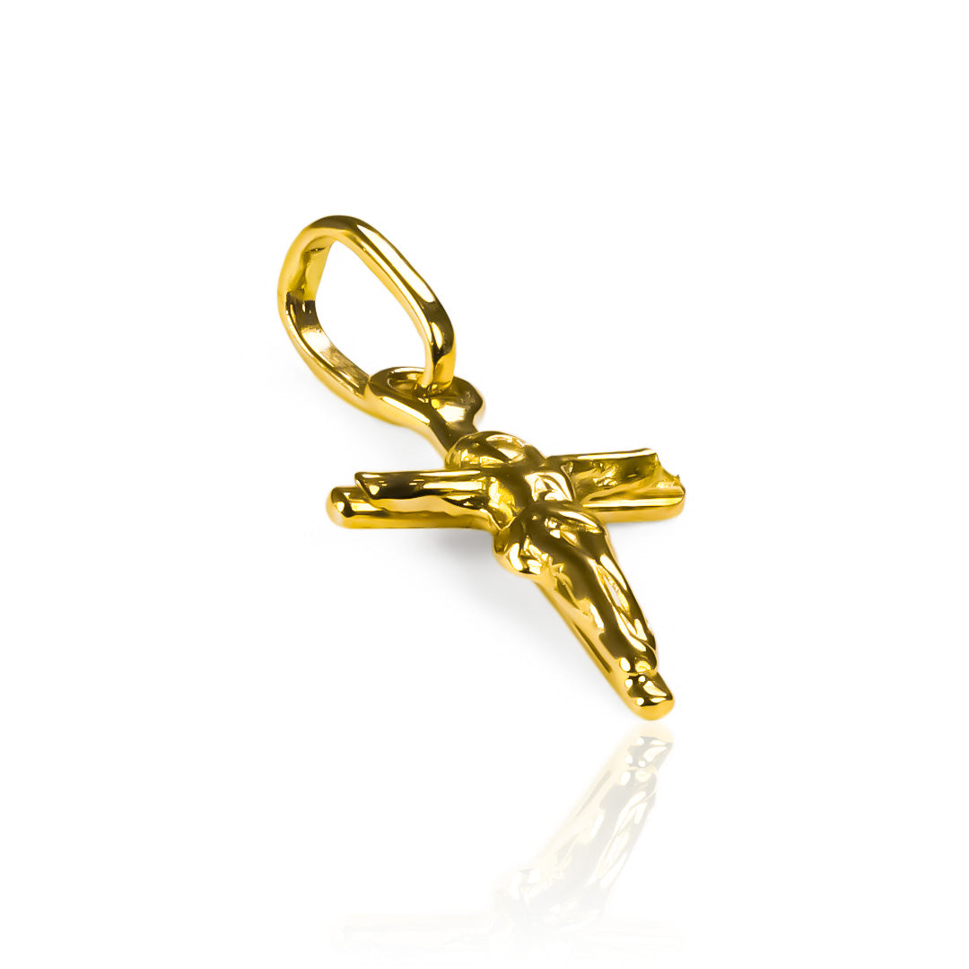 Dije Cruz Cristo S JC. Hecho en oro 18K, esta joyería de Caracas es una verdadera obra de arte. Con garantía de por vida.