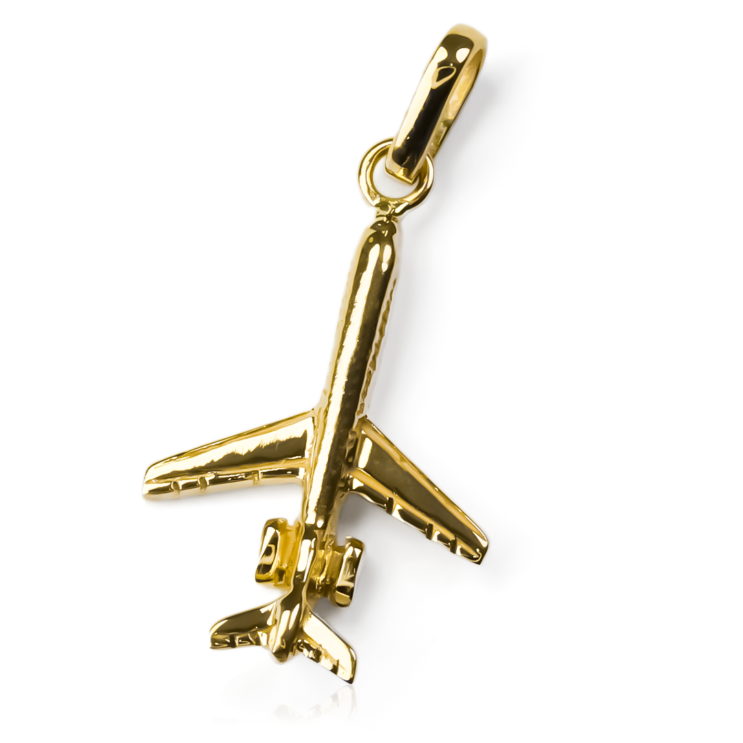 Adorna tu muñeca con el elegante Dije Avión de Oro 18K de Joyería Caracas. Un símbolo de lujo y exclusividad con garantía para toda la vida. Hace una declaración de estilo sofisticado y duradero.