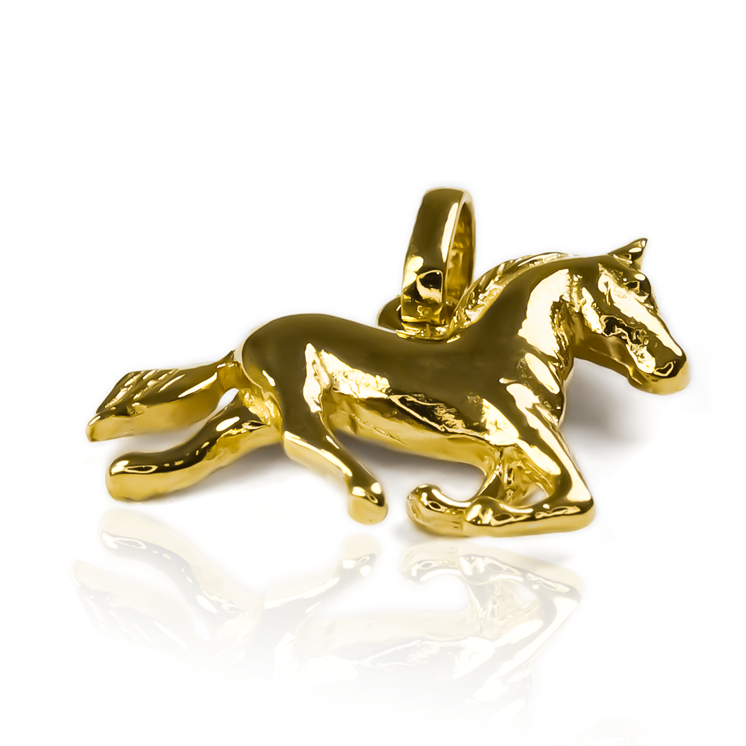 Descubre la elegancia de Dije Caballo S JT, la joyería más exclusiva de Oro 18K de Joyería Caracas. Con garantía para toda la vida, este dije es una verdadera obra de arte, un símbolo de lujo y distinción. Haz una declaración de estilo con Dije Caballo S JT.