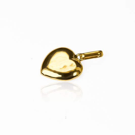 El Dije Corazón Soplado L JT es una joya única y exclusiva con una cubierta de oro 18K, que proviene directamente de Joyería Caracas. Con garantía para toda la vida, esta hermosa pieza es un símbolo de amor y elegancia que perdurará por siempre. Eleva tu estilo con este dije sofisticado y de alta calidad.