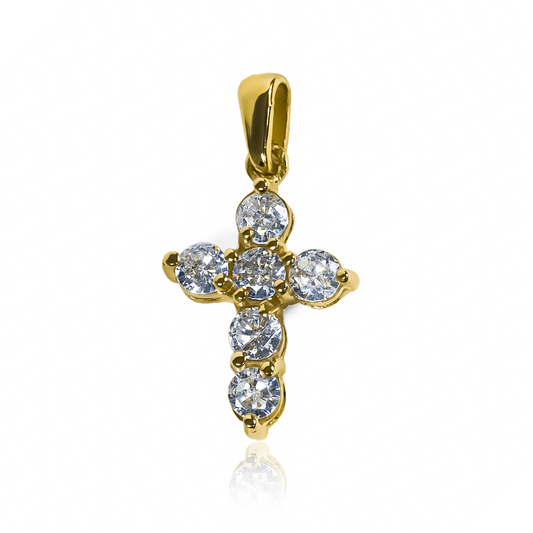 ¡Eleva tu estilo con Dije Cruz Centelleante JC! Fabricado con Oro 18K, esta joyería de lujo de Joyería Caracas promete una vida de elegancia y sofisticación. Con su garantía de por vida, este dije es mucho más que una pieza de joyería, es una declaración de clase y belleza eterna.