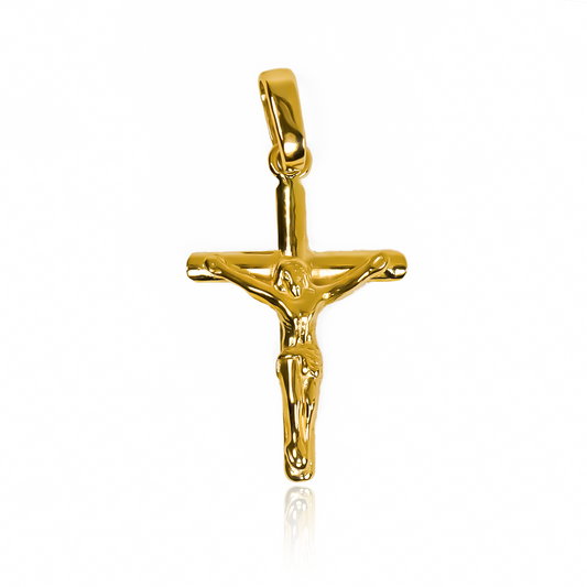 Los Dije Cruz Cristo M JC son el complemento perfecto para cualquier outfit. Hechos en oro 18K de la prestigiosa Joyería Caracas, su diseño exclusivo y elegante refleja el lujo y la sofisticación. Con una garantía para toda la vida, esta pieza es una inversión en calidad y estilo duradero.