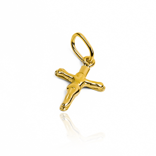 Dije Cruz Cristo XS JC, una joya de oro 18K de la prestigiosa joyería Caracas. Su elegante diseño con el símbolo del cruz cristiana, es perfecto para complementar cualquier atuendo con un toque de exclusividad. Con garantía de por vida, este dije es una inversión que durará para siempre.