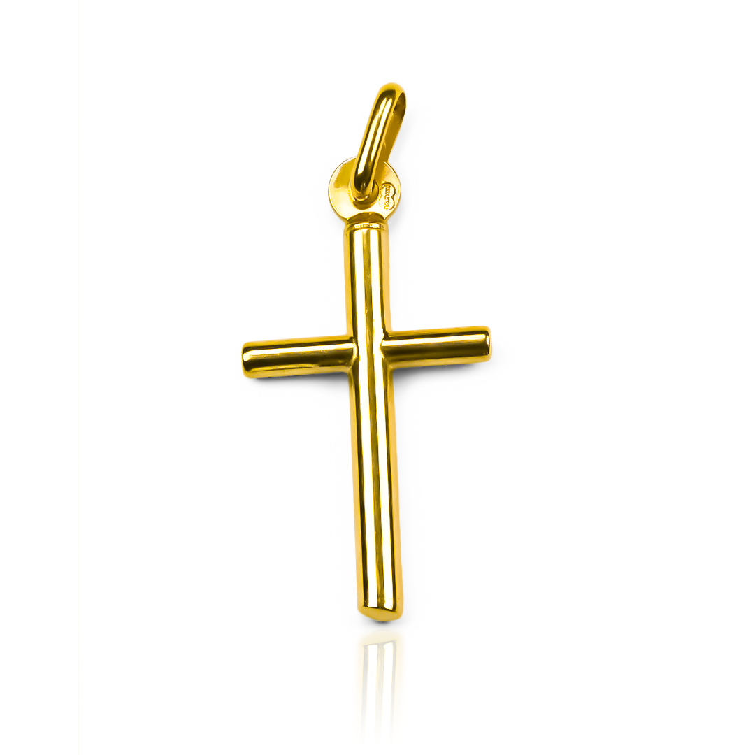 Eleva tu estilo con nuestro Dije Cruz de tubo MI. Confeccionado en Oro 18K por la exclusiva Joyería Caracas, este dije exuda elegancia y sofisticación. Además, con nuestra garantía para toda la vida, aseguramos que este dije será una adición atemporal a tu colección de joyas.