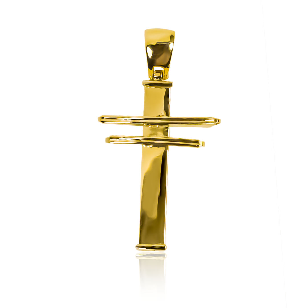 El Dije Cruz design I es una pieza de joyería de lujo confeccionada en oro de 18K por Joyería Caracas. Su diseño sofisticado y exclusivo muestra el símbolo de la cruz, simbolizando elegancia y protección. Con garantía para toda la vida, esta pieza se convertirá en un tesoro para siempre.