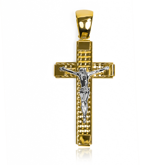 El Dije Cruz especial II LI es una verdadera joya de oro de 18K, diseñada por Joyería Caracas. Con su elegante diseño y garantía para toda la vida, es la mejor opción para los amantes de la exclusividad y la calidad en sus accesorios. Haz que tu estilo resalte con este hermoso dije.