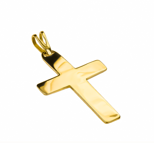 Descubre el lujo y la exclusividad de nuestro Dije Cruz lisa M JC. Hecho con Oro 18K y con el sello de calidad de Joyería Caracas, este dije no solo es un accesorio elegante, sino que también cuenta con una garantía de por vida. Haz una declaración sofisticada con esta pieza atemporal.