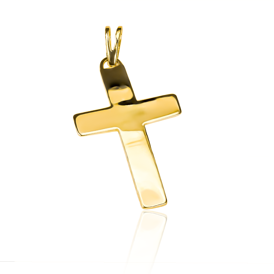 Descubre el lujo y la exclusividad de nuestro Dije Cruz lisa M JC. Hecho con Oro 18K y con el sello de calidad de Joyería Caracas, este dije no solo es un accesorio elegante, sino que también cuenta con una garantía de por vida. Haz una declaración sofisticada con esta pieza atemporal.