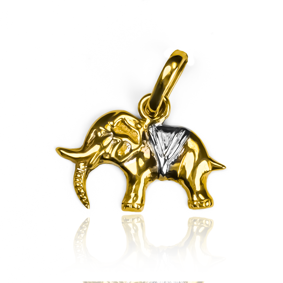 Descubre la elegancia y el prestigio con el Dije Elefante sagrado. Hecho de oro 18K y diseñado por Joyería Caracas, este dije es una representación de lujo y exclusividad. Con garantía para toda la vida, es una pieza atemporal que muestra tu gusto por lo sofisticado.