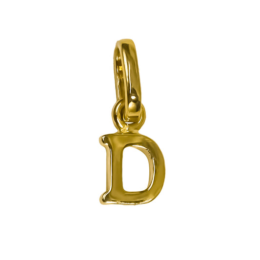 Dije Letra D mini JC está hecho de oro 18K y es una joya exclusiva de Joyería Caracas. Con su garantía de por vida.