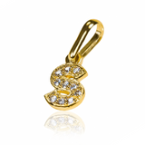 Disfruta de la exclusividad de nuestro Dije Letra S crystal mini JT, elaborado con Oro 18K de la mejor calidad. Con nuestro sello de Joyería Caracas y una garantía para toda la vida, estarás luciendo una pieza única y elegante que te acompañará por siempre.