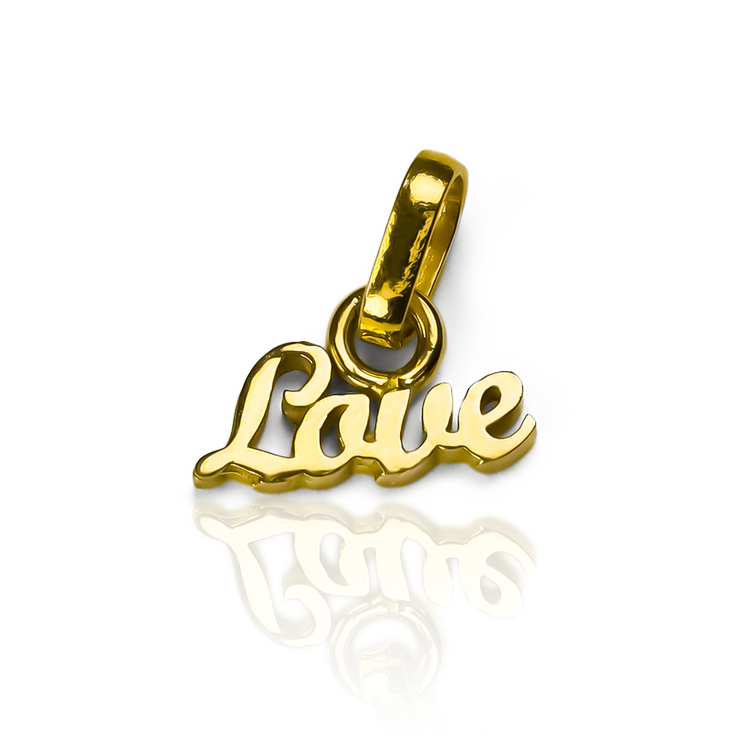 Dije Love Mini de oro 18K de Joyería Caracas: una elección eternamente elegante. Con garantía para toda la vida, este dije representa el amor en su forma más pura y lujosa. Una pieza digna de heredar a las generaciones futuras.