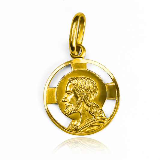 Dije de la Medalla rostro I es una joya única en su tipo. Hecha de Oro 18K por los expertos de Joyería Caracas, cuenta con garantía de por vida. 