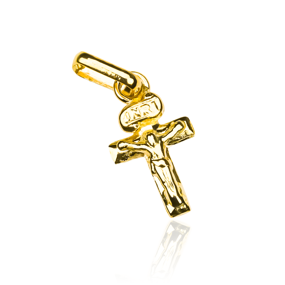 Descubre la elegancia y exclusividad del Dije Mini Cristo INRI JT de oro 18K de Joyería Caracas. Con su garantía de por vida, este dije te acompañará en todos tus momentos más especiales, simbolizando tu fe y sofisticación. Un imprescindible para tu colección de joyas de lujo.