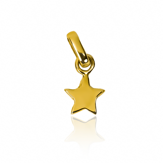 Dije Small Star J de Joyería Caracas. Hecho de oro 18K y con garantía de por vida.