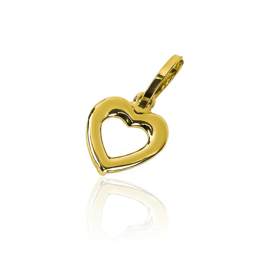 Dije de corazón de oro 18k de Joyería Caracas, una expresión sublime de amor y estilo. Cuenta con garantía de por vida.