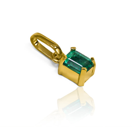 JC emerald box pendant