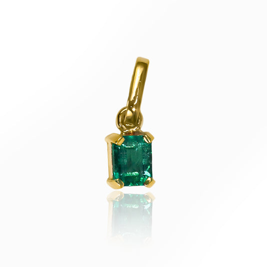 JC emerald box pendant