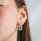 Aretes Blue lady rectangle