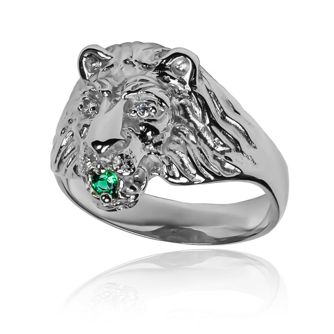 Anillo león S es una verdadera joya de la joyería Caracas. Hecho de auténtico oro 18k, su diseño detallado de león lo convierte en una pieza única y elegante. Con garantía para toda la vida