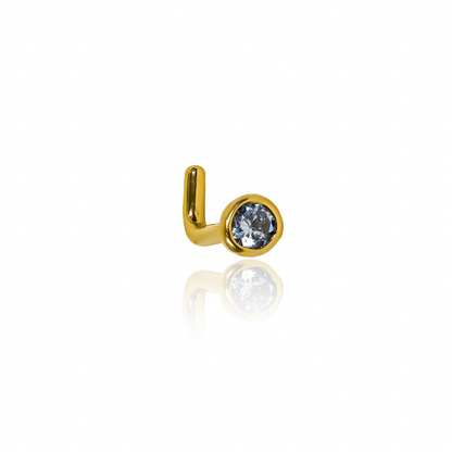 Agrega elegancia y singularidad a tu estilo con nuestro piercing (nariz) de oro 18K de Joyería Caracas. Con garantía para toda la vida, esta pieza refinada te acompañará en todas tus aventuras. Eleva tu imagen con este accesorio exclusivo.