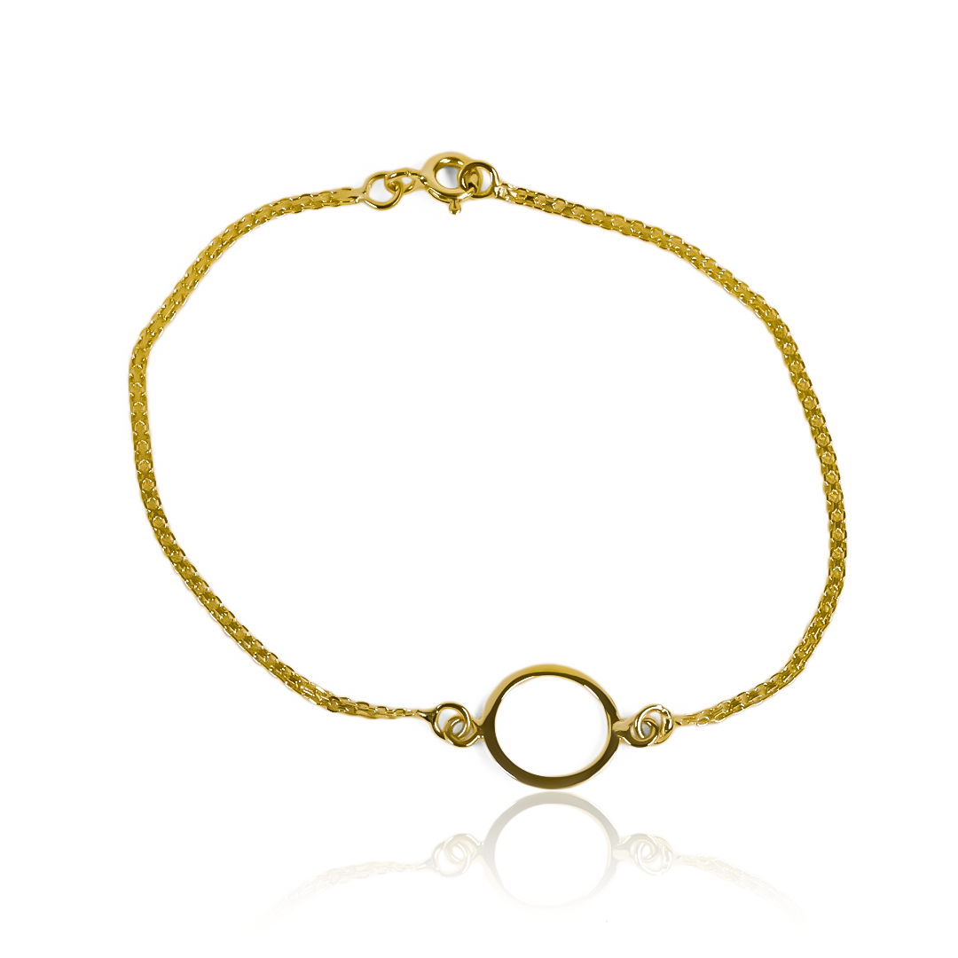 Descubre la belleza y la elegancia de la Pulsera Bismarck - Aro sin fin en oro 18K. Con el sello de calidad de Joyería Caracas y garantía de por vida, esta pulsera es un accesorio de lujo para toda la vida. Atemporal y exclusiva, es el complemento perfecto para un estilo sofisticado.