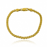 Disfruta de la elegancia y lujo de la Pulsera Bismarck S I, elaborada en oro 18K de la prestigiosa Joyería Caracas. Con su diseño exclusivo, esta pulsera es una verdadera obra de arte que te acompañará de por vida. Adorna tu muñeca con estilo y sofisticación, respaldado por una garantía para toda la vida.