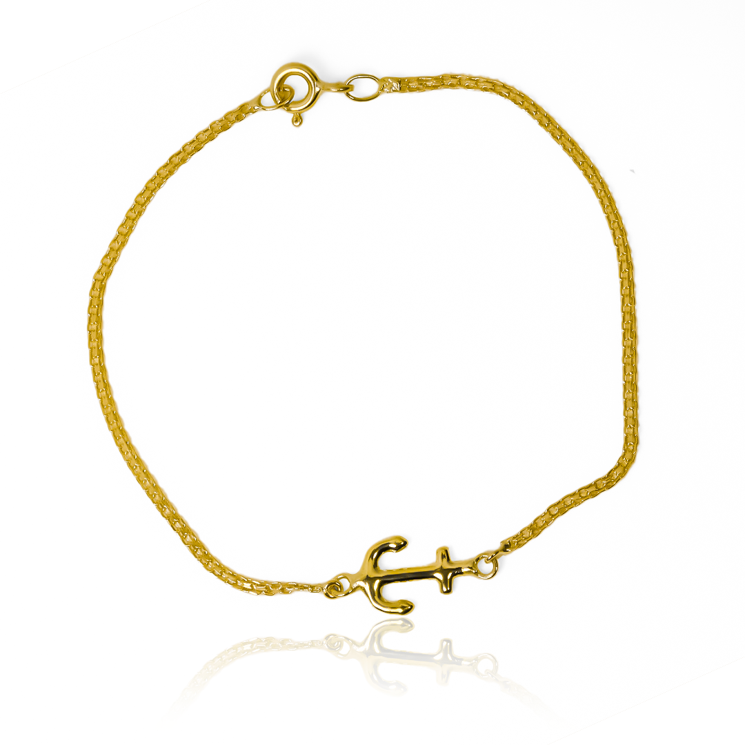 Esta pulsera de la colección Bismarck Style - Ancla JT es una obra de arte hecha con oro de 18K por los expertos en joyería de Caracas. Además de su sofisticado diseño, cuenta con una garantía de por vida, convirtiéndola en una pieza exclusiva y duradera.