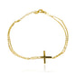 Disfruta de un estilo atemporal con nuestra Pulsera Cruz minimal. Hecha con oro de 18K, esta joya de Joyería Caracas es garantía de elegancia y calidad de por vida. Llévala contigo siempre y haz una declaración de estilo sofisticado y exclusivo.