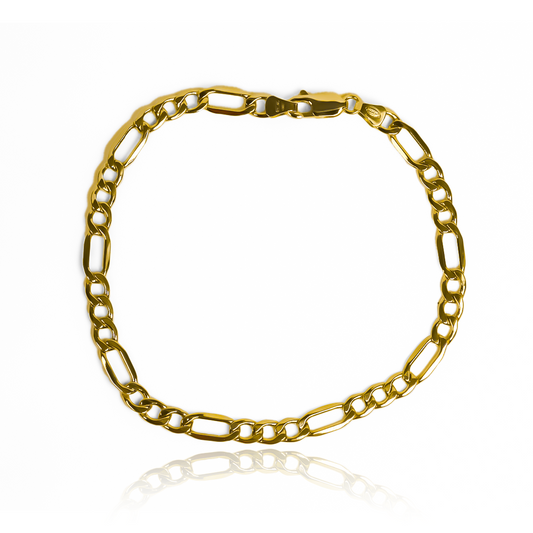 ¡Luce elegante y sofisticado con nuestra Pulsera Cubana 3x1 L de Oro 18K de Joyería Caracas! Con un diseño exclusivo y garantía de por vida, esta pulsera es la joya perfecta para destacar en cualquier ocasión. Agrega un toque de lujo a tu estilo con esta pieza única.