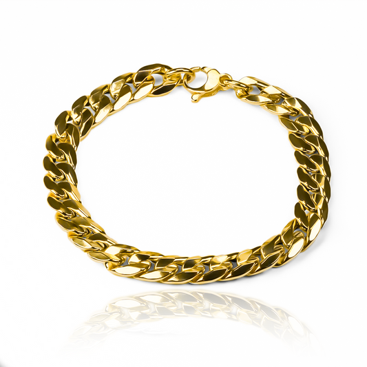 Descubre la elegancia y lujo de la Pulsera Cubana especial XL I. Hecha de oro 18K de la prestigiosa marca Joyería Caracas, con estilo exclusivo y garantía de por vida. ¡Haz una declaración de sofisticación y distinción con esta pulsera única!