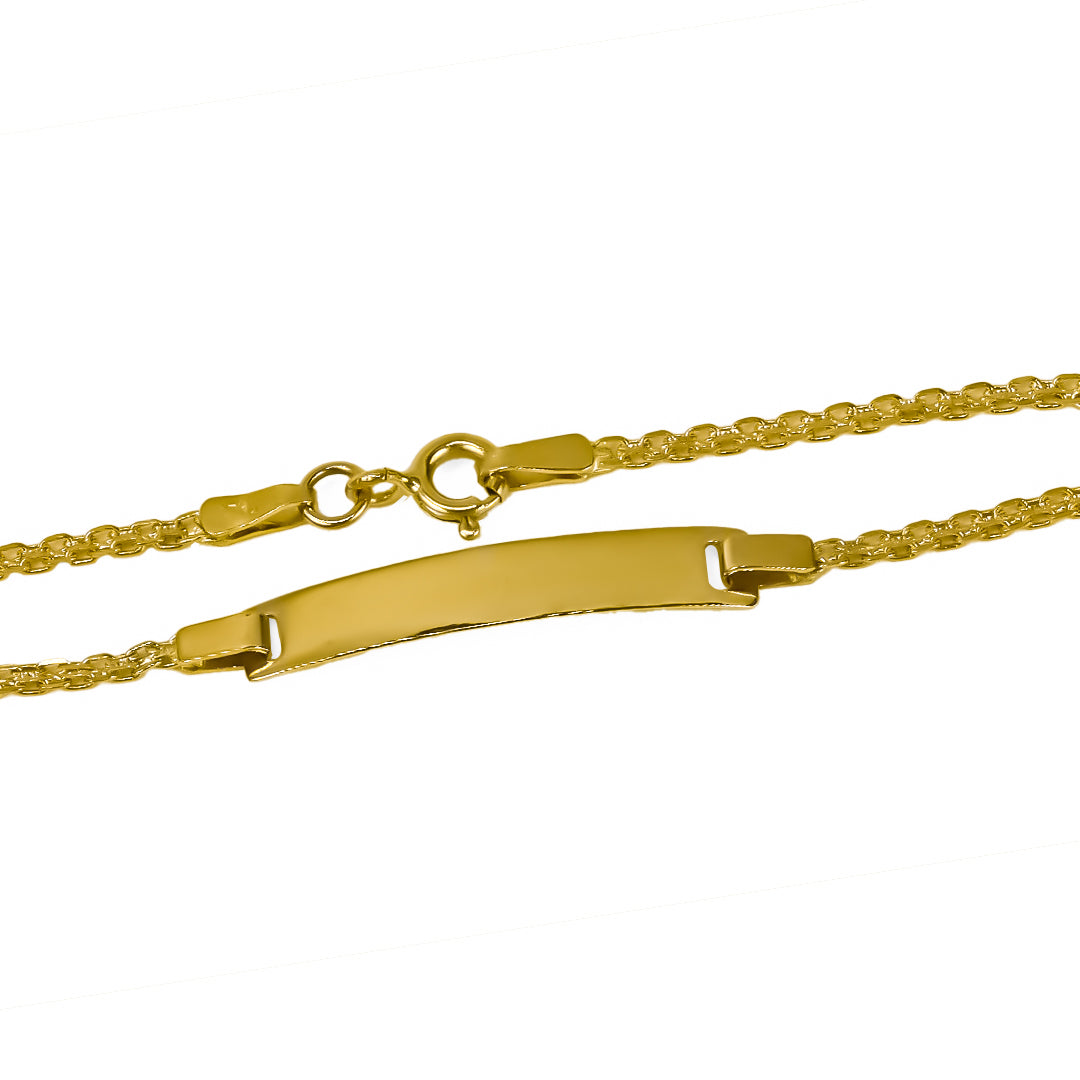 Transporta tu estilo a un nivel superior con la Pulsera Esclava Bismarck Plane. Confeccionada con Oro 18K por expertos en Joyería Caracas, esta pulsera te ofrece calidad y elegancia duradera. Además, cuenta con una garantía para toda la vida, haciéndola una inversión que vale la pena.