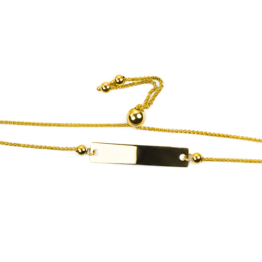 Luce elegante y sofisticado con nuestra Pulsera Esclava cierre de esfera I, hecha de Oro 18K y diseñada por Joyería Caracas. Con su cierre de esfera único, esta pulsera será una pieza atemporal en tu colección. Además, cuenta con garantía de por vida para tu tranquilidad.