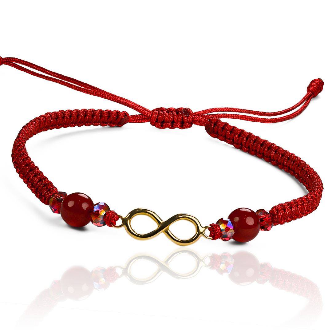 Descubre la elegancia y exclusividad con la Pulsera Infinity RED. Hecha de Oro 18K y con la garantía de Joyería Caracas para toda la vida, esta pulsera es un símbolo eterno de lujo y estilo. Eleva tu look con este accesorio que nunca pasará de moda.