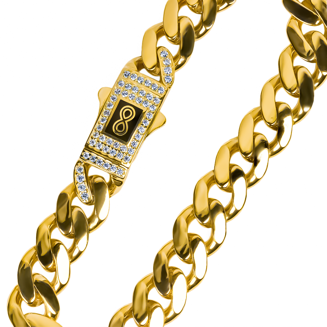 Descubre la elegancia y exclusividad de la Pulsera Cubana Luxury XL 22. Hecha con Oro 18K de Joyería Caracas, esta pieza es garantía de calidad y durabilidad de por vida. Una joya que refleja tu estilo sofisticado y exclusivo. ¡Haz una declaración de lujo con esta pulsera!