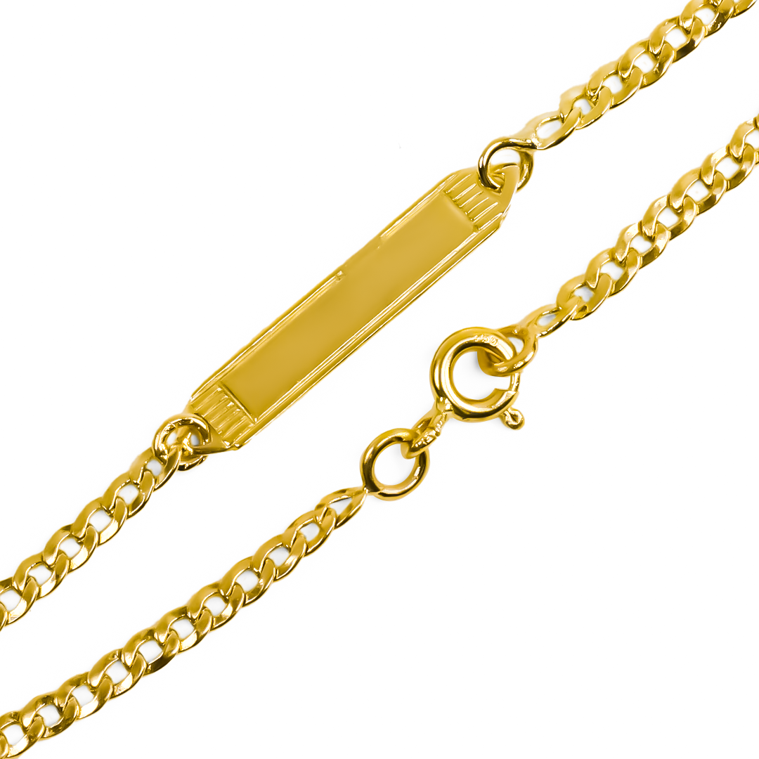 Descubre la elegancia y exclusividad de la Pulsera Square Cubana seguida. Hecha con oro 18K y garantía para toda la vida por Joyería Caracas. Completa tu look con esta pieza de lujo que te acompañará para siempre.