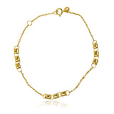 Disfrute de la elegancia y exclusividad de nuestra Pulsera trisquare glove, hecha con Oro 18K de la prestigiosa Joyería Caracas. Con garantía de por vida, esta pulsera se convertirá en una pieza atemporal y duradera en su colección de joyas.