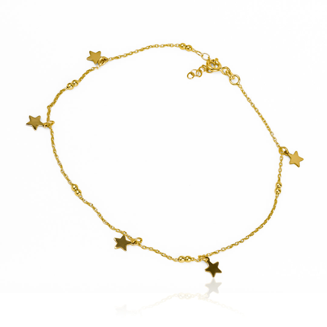 Descubre la elegancia y exclusividad de nuestra Tobillera Falling Star. Confeccionada en Oro 18K por Joyería Caracas, asegurando una calidad y brillo incomparables. Además, con nuestra Garantía para toda la vida, podrás lucir esta joya con confianza y estilo por siempre.