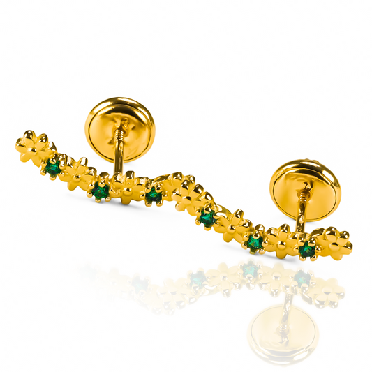 Descubre la belleza atemporal de la joyería Caracas con nuestro collar Topitos Caterpillar. Su diseño único en cristal verde JT y oro 18K te hará sentir como una verdadera obra de arte. Con garantía de por vida, esta pieza es la elección perfecta para agregar elegancia y exclusividad a cualquier atuendo.