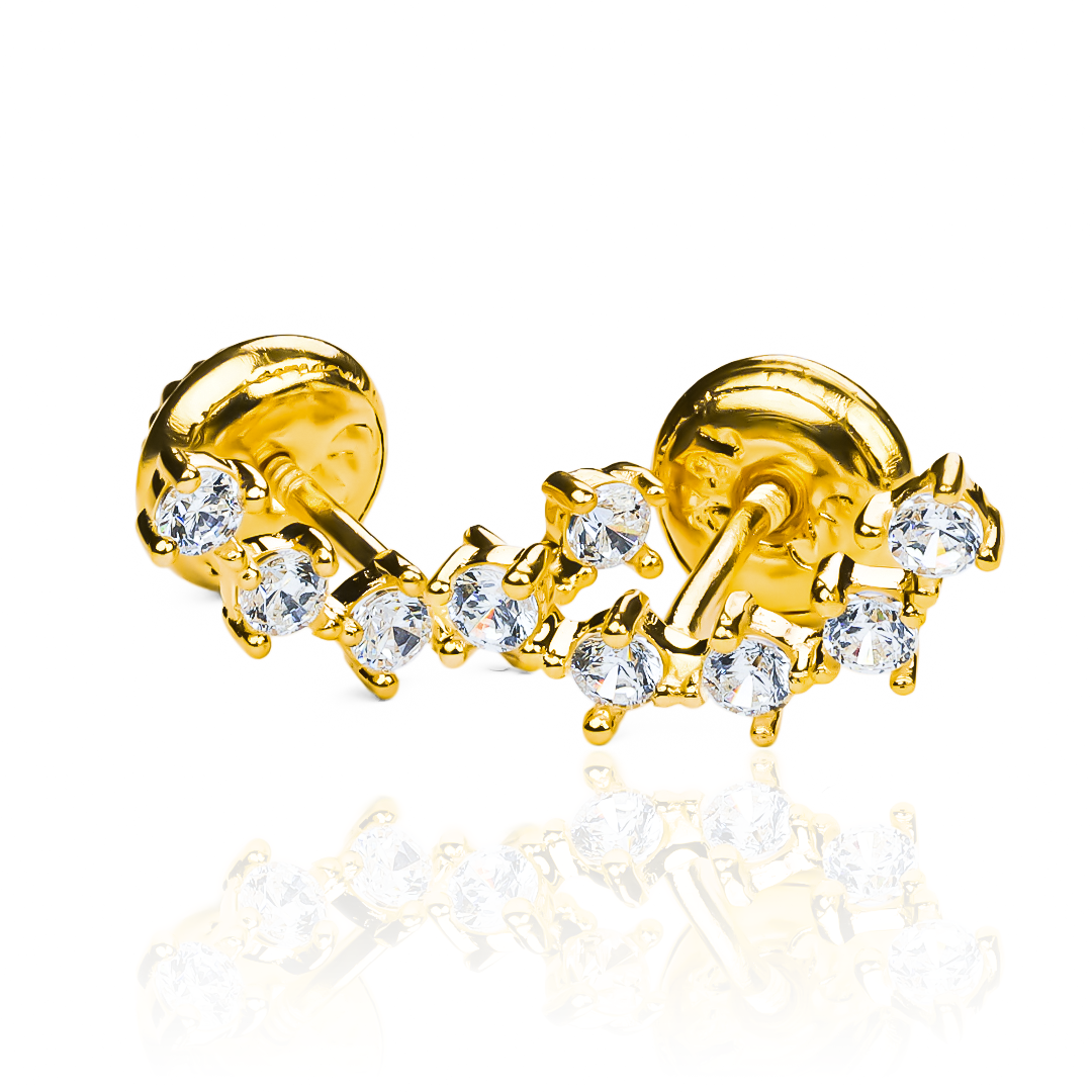 Descubre la exclusividad con nuestros Topitos Caterpillar pipos cristal. Con detalles en oro 18K, esta joyería de Caracas ofrece una garantía de por vida. Una opción elegante y duradera para aquellos que buscan lo mejor en calidad y estilo.