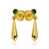 Adorna tus dedos con nuestros Topitos Lágrima Cristal Green, elaborados con Oro 18K y fabricados por Joyería Caracas. Garantizados para toda la vida, este accesorio exclusivo complementa cualquier atuendo con su elegancia y sofisticación.