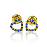 Disfruta de la elegancia y exclusividad con nuestros Topitos Blue Hearts. Fabricados con el mejor oro de 18k, estos topitos te brindarán un toque de lujo en tu vestimenta. Resalta tu estilo con estos detalles únicos y de excelente calidad. 