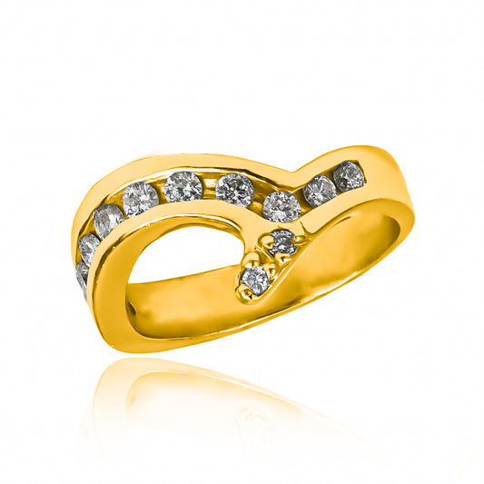 Anillo Diamonds eternal. Hecho con oro de 18 quilates, este hermoso diseño de Joyería Caracas cuenta con un certificado de calidad y garantía de por vida.