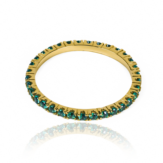  anillo endless green 1.75 hecho con oro 18k de alta calidad de joyería caracas. Garantizado para toda la vida