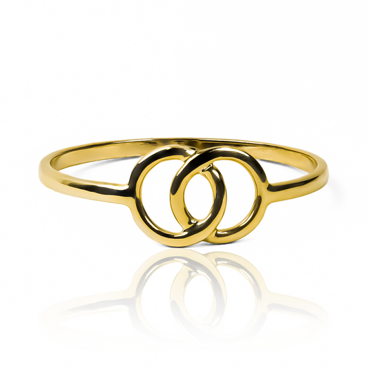 anillo eternal unión de joyería Caracas, elaborado en oro 18k, simboliza la eternidad del amor y viene con garantía de por vida.